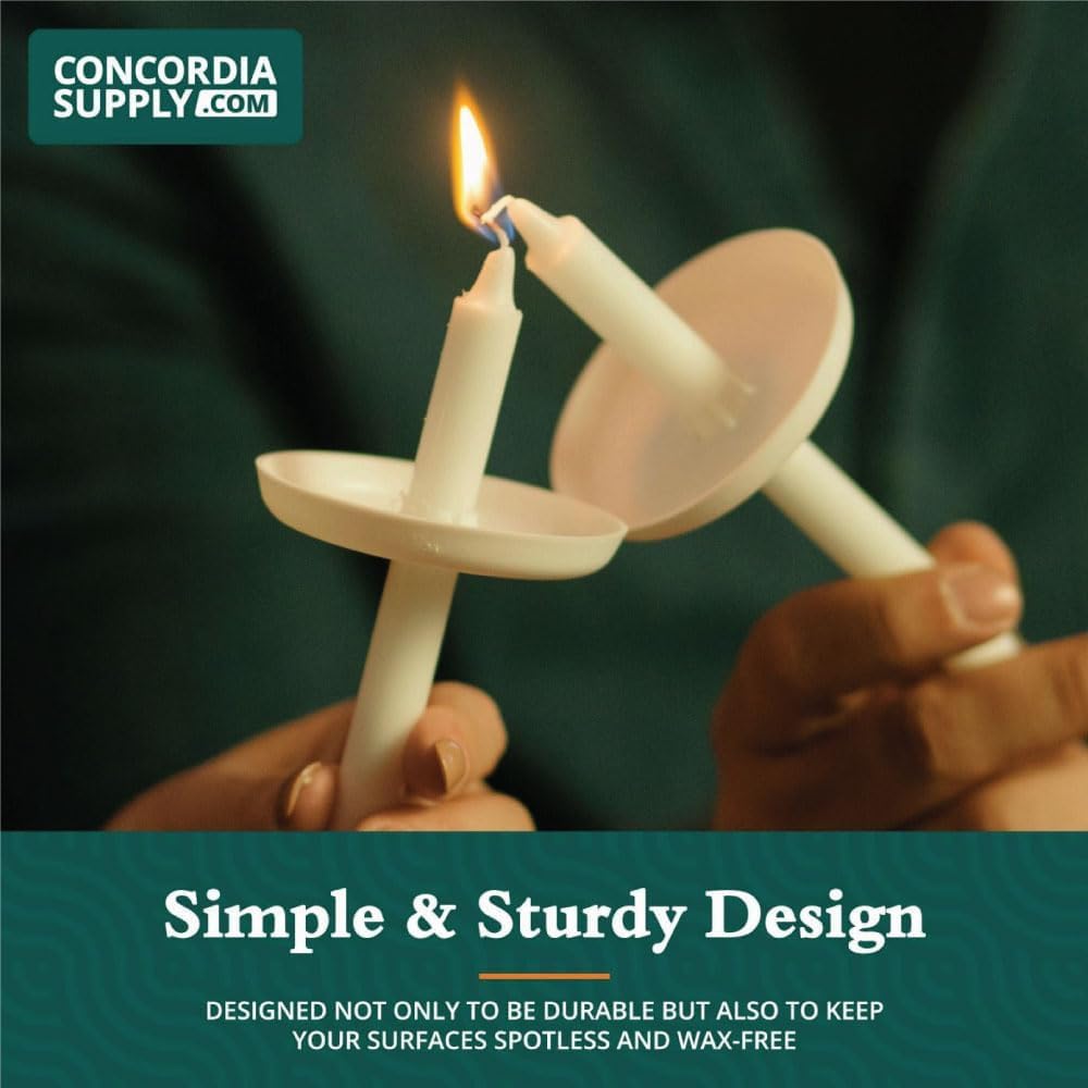Amazon.com: Concordia Supply Plastic Disc Candle Drip Protectors